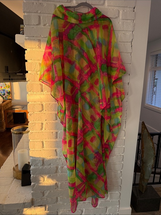Stella Fagin Dresses & Skirts - Vintage 1960’s Stella Fagin Sheer Bright Color Kaftan